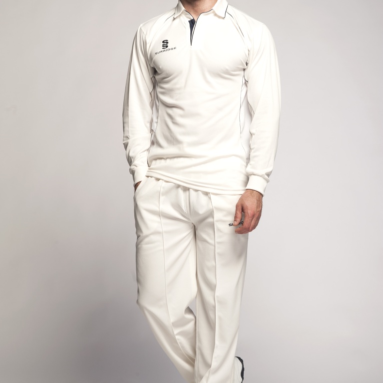 Tarleton CC - Premier Long Sleeve Navy Trim Shirt