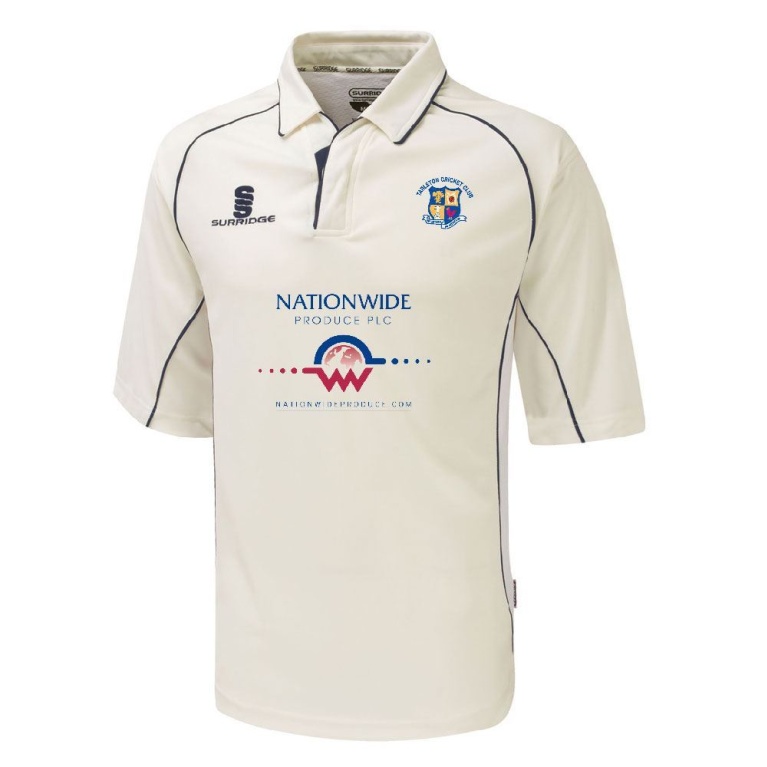 Tarleton CC - Premier 3/4 Sleeve Navy Trim Shirt