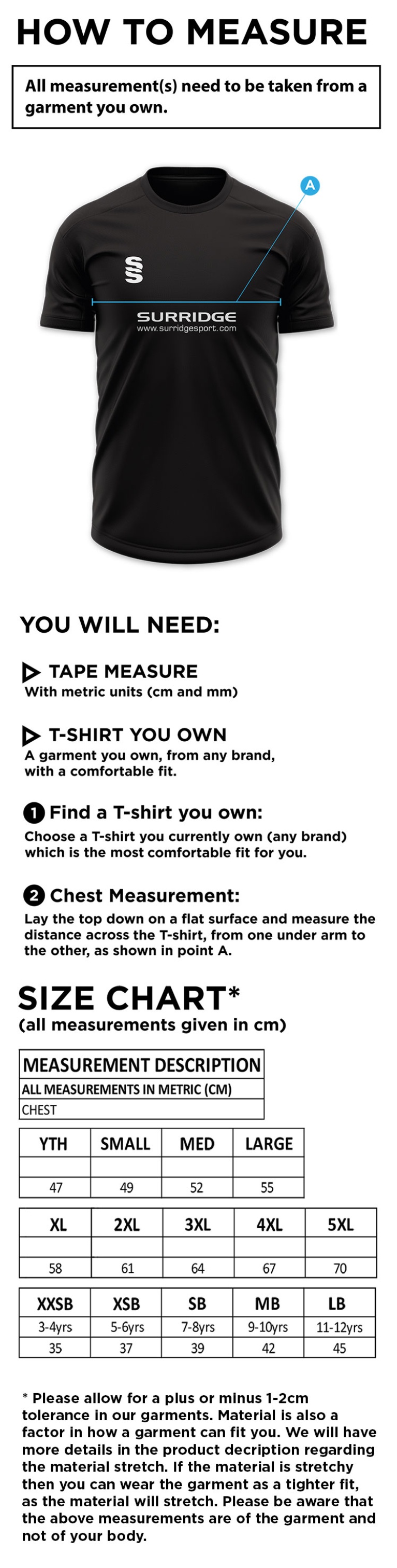 Tornadoes - Women's Blade Polo Shirt - Size Guide